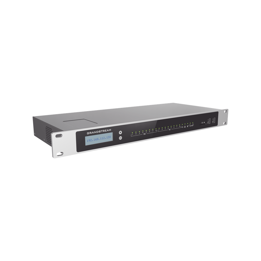 [UCM6308] Conmutador IP-PBX para hasta 3000 usuarios y 450 llamadas simultaneas, 8FXO, 8FXS,  para solución de comunicaciones unificadas y colaboración