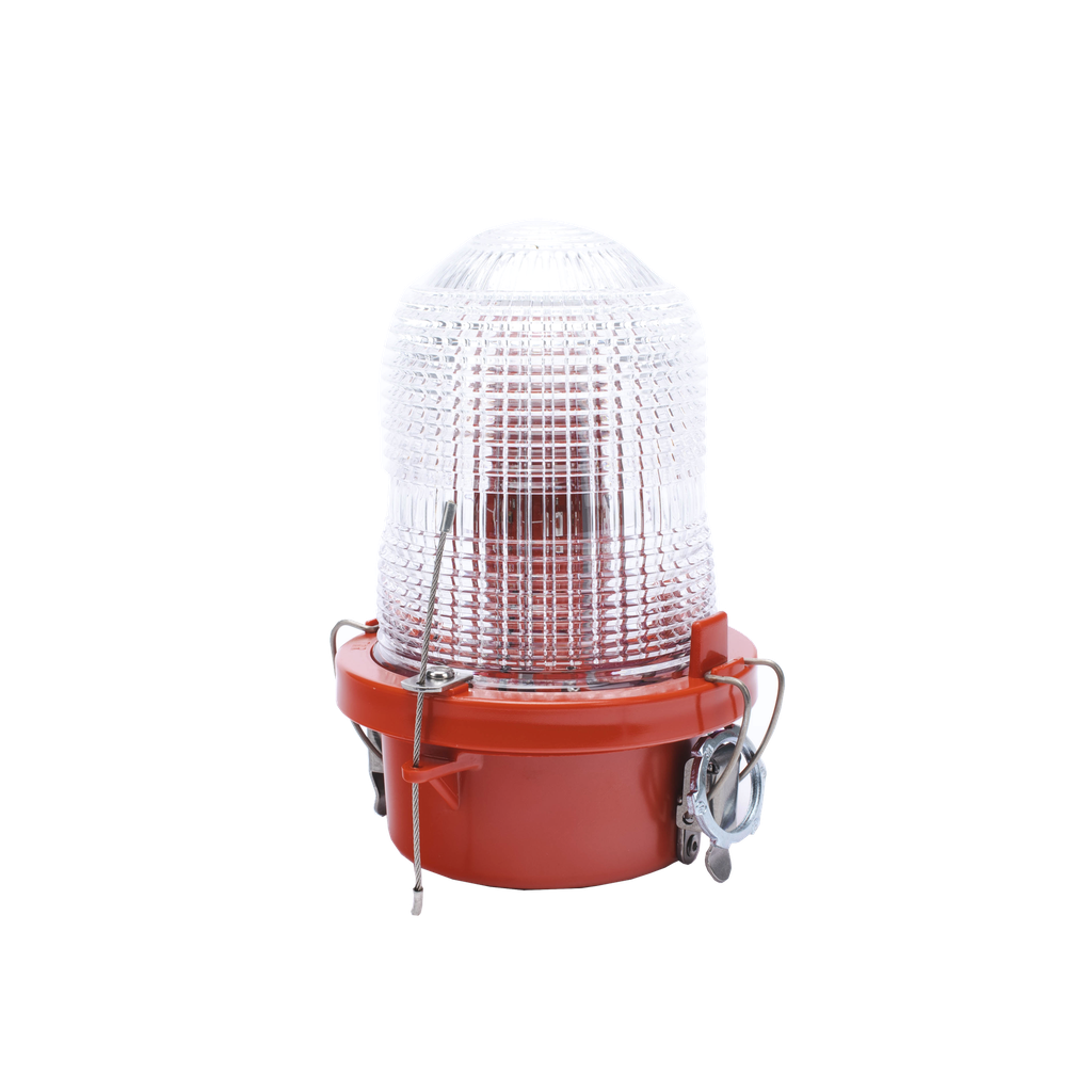 [OL1-VLED-3IR] Luz de Obstáculo FAA Tipo L-810 / LED Rojo e Infrarrojo / Intensidad Baja / Consumo 12W / 120-240V AC / Intensidad 32.5 CD / Haz Vertical 10° / Cobertura 360° / Base Valox? / IP65
