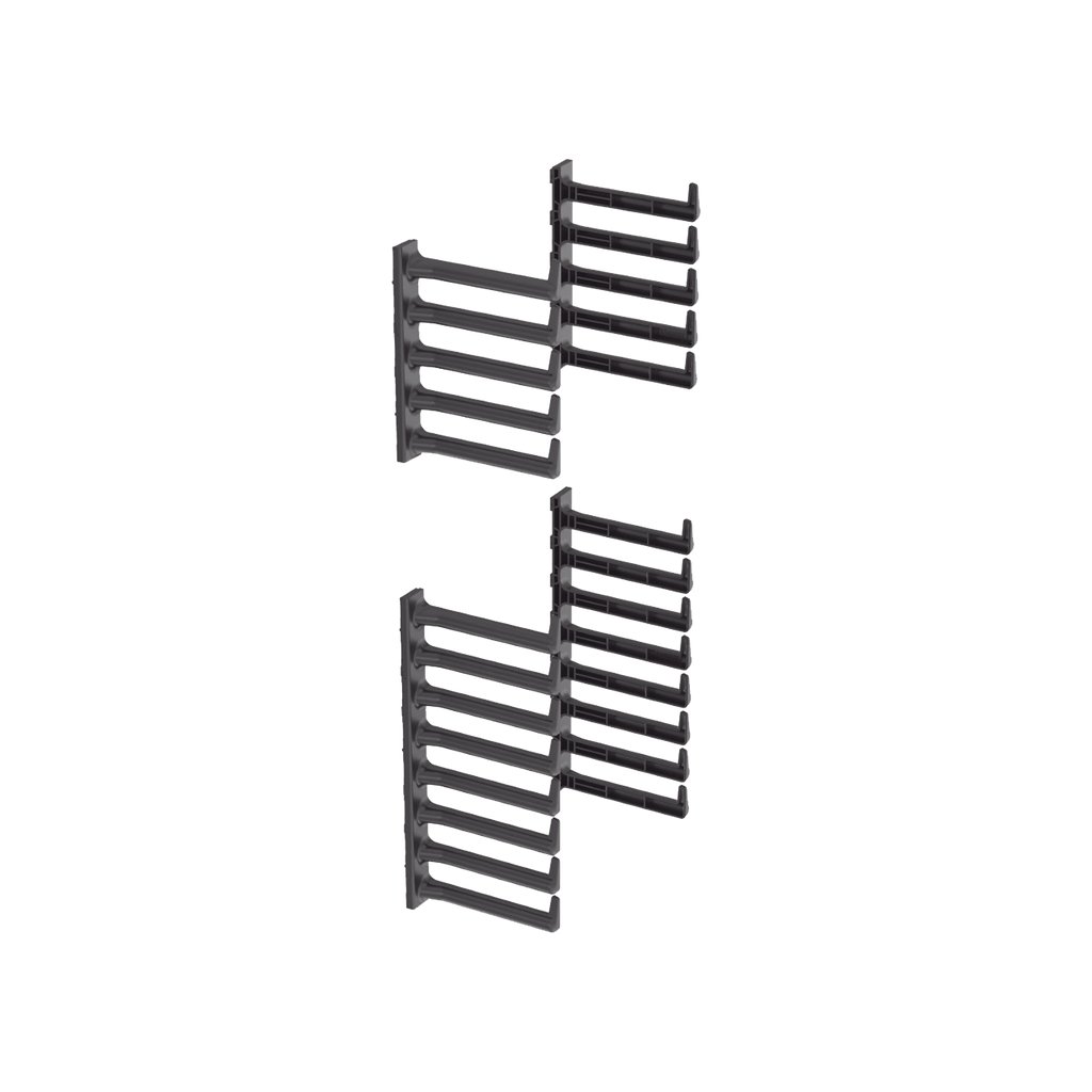 [SN25F] Kit de Dedos Para Organizador de Cables, Para Uso con Gabinetes de 42 o 45 UR, Tipo S o Tipo N, 6.8 in de Ancho, Color Negro