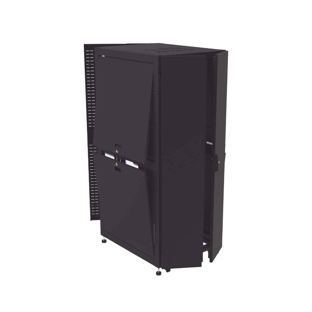 [LP-80100-42UR2] Gabinete para Telecomunicaciones Rack Estándar de 19, 42UR, 800 mm Ancho x 1000 mm Profundidad. Fabricado en Acero, Se envía el Gabinete Armado.