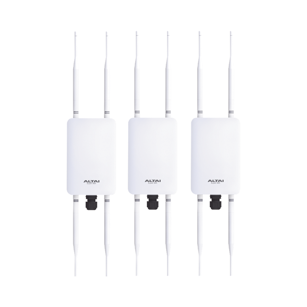 Kit 3 Puntos de Acceso CX-200, Wave2, Dual Band, Antenas Omnidireccionales 5 dBi