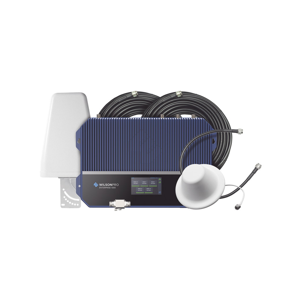 [460-149] KIT Amplificador de señal celular 4G LTE, 3G y Voz. Especial para áreas comerciales que reciben la señal de múltiples torres. Cubre áreas de hasta 3716 metros cuadrados.