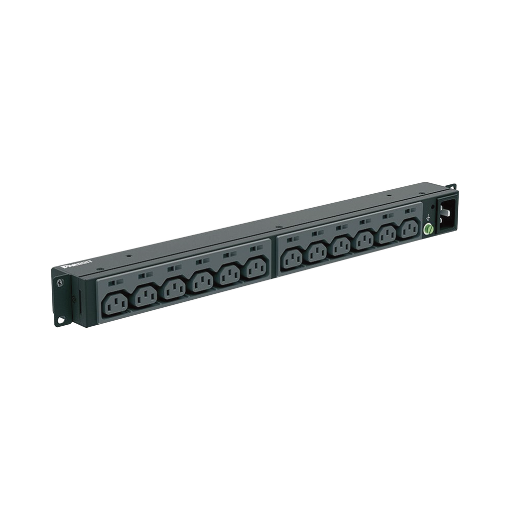 [P12B46M] PDU Básico para Distribución de Energía, Enchufe de Entrada NEMA L6-20P, Con 13 Contactos C13, Instalación Horizontal de 19in, 1UR, 20 Amp, 220 Vca