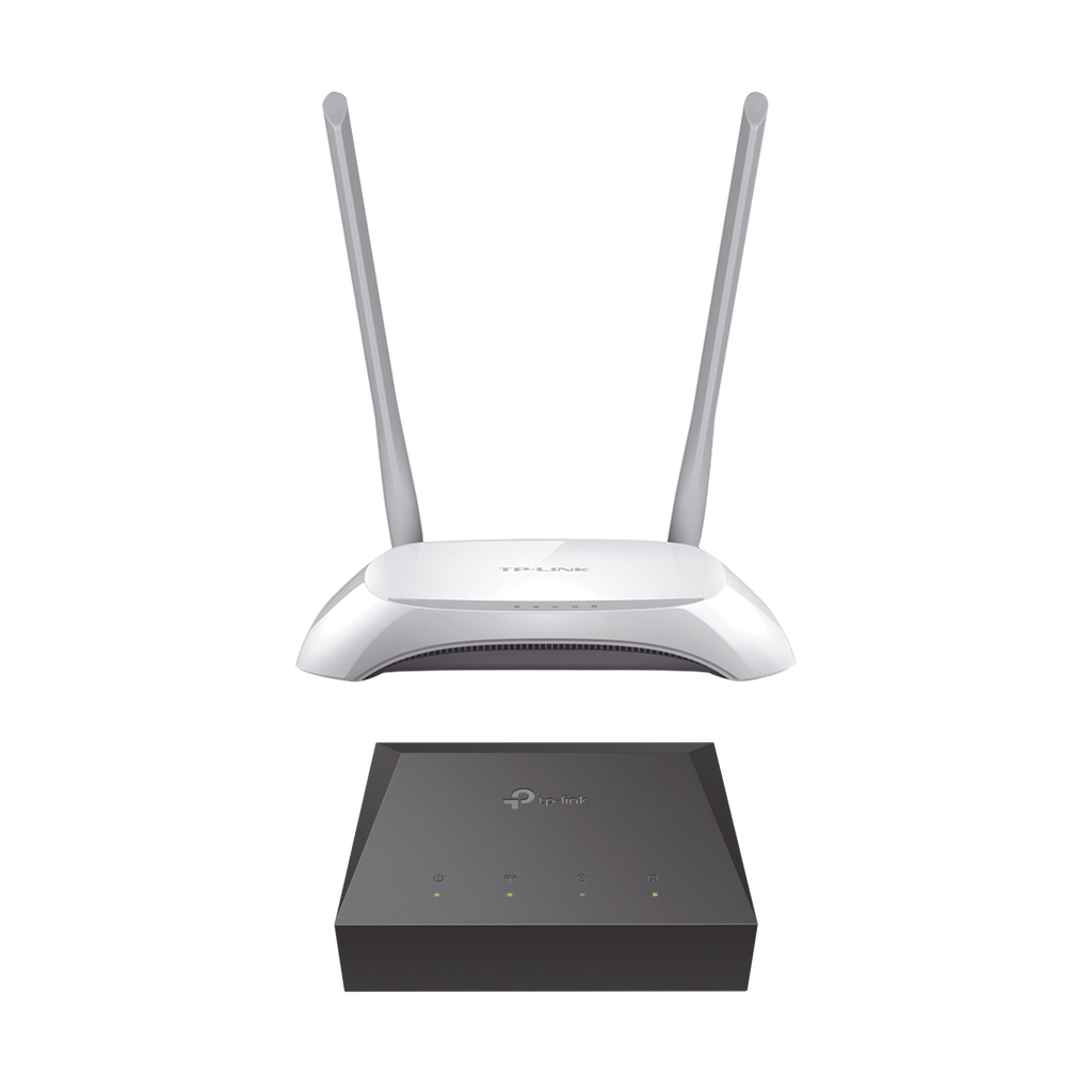 [KITONU-TLWR850N] Kit de ONU Gigabit XZ000G3 con Router Inalámbrico WISP con Configuración de fábrica personalizable, 2.4 GHz, 300 Mbps, 4 Puertos LAN 10/100 Mbps, 1 Puerto WAN 10/100 Mbps, control de ancho de banda