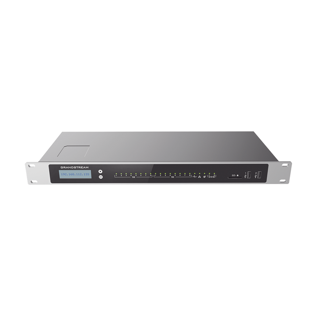 [UCM6308A] Conmutador IP-PBX para hasta 1500 usuarios y 200 llamadas simultaneas, 8FXO, 8FXS, solución para PyMEs