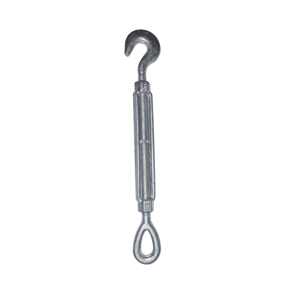 Tensor de 1/2 x 6 Acero Forjado OJO-GANCHO Galv. Inmersión en Caliente (Carga Max. 1500 Lbs).