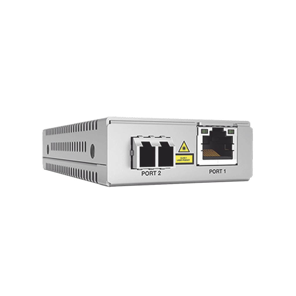 [AT-MMC2000LX/LC-960] Convertidor de medios Mini Monomodo Version TAA (Federal), 10/100/1000T a 1000LX/LC (20KM)