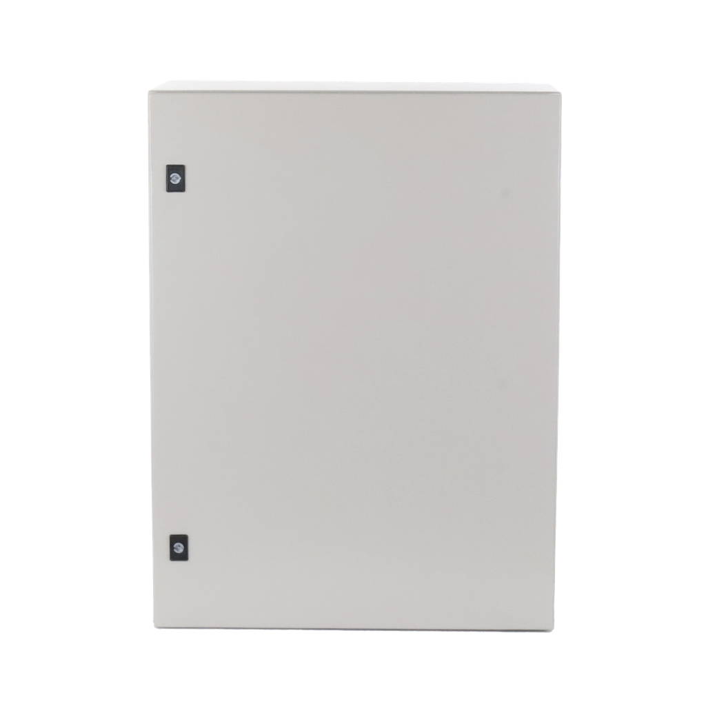 Gabinete de Acero, Nema 4 -IP 65 de 60 x 80 x 30 cm con Platina.
