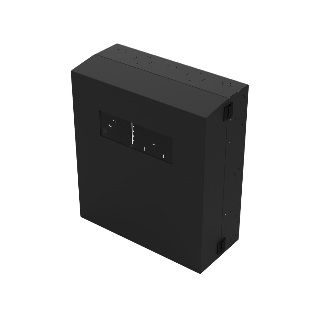 Gabinete de Pared con Rack Horizontal de 6 UR, con Ventanilla de Inspección, Se envía el Gabinete Armado.