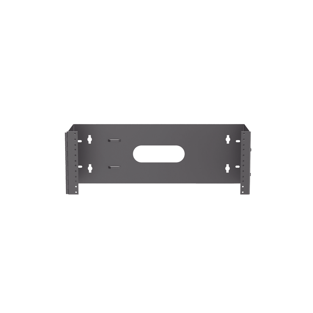 [WBH4] Rack Abierto de Instalación en Pared con Bisagras, Profundidad de 159 mm, 19 in de Ancho, 4 UR, Color Negro