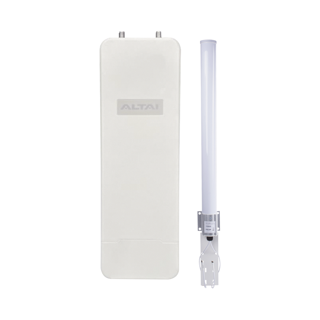 Super Kit WiFi Omnidireccional en 2.4 GHz para WISP, Hasta 300 m de Cobertura, El Kit Incluye Punto de Acceso C1XN+ y Antena Omnidireccional  de 10 dBi, Administración en Nube Gratis con INSIGHTS