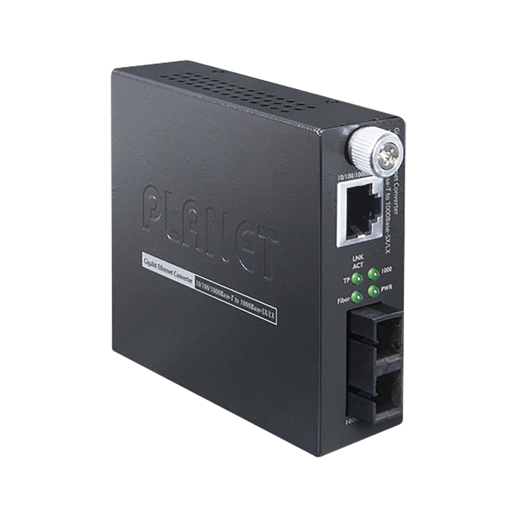 [GST805A] 10/100/1000BASE-T a 1000BASE-SX/LX convertidor de medios inteligent (mini-GBIC,SFP)