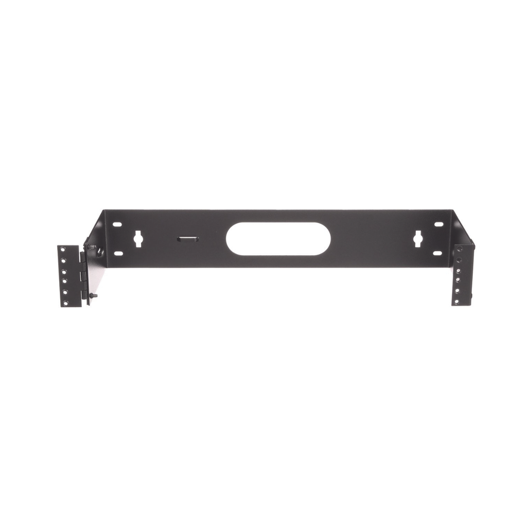 [WBH2] Rack Abierto de Instalación en Pared con Bisagras, Profundidad de 159 mm, 19 in de Ancho, 2 UR, Color Negro