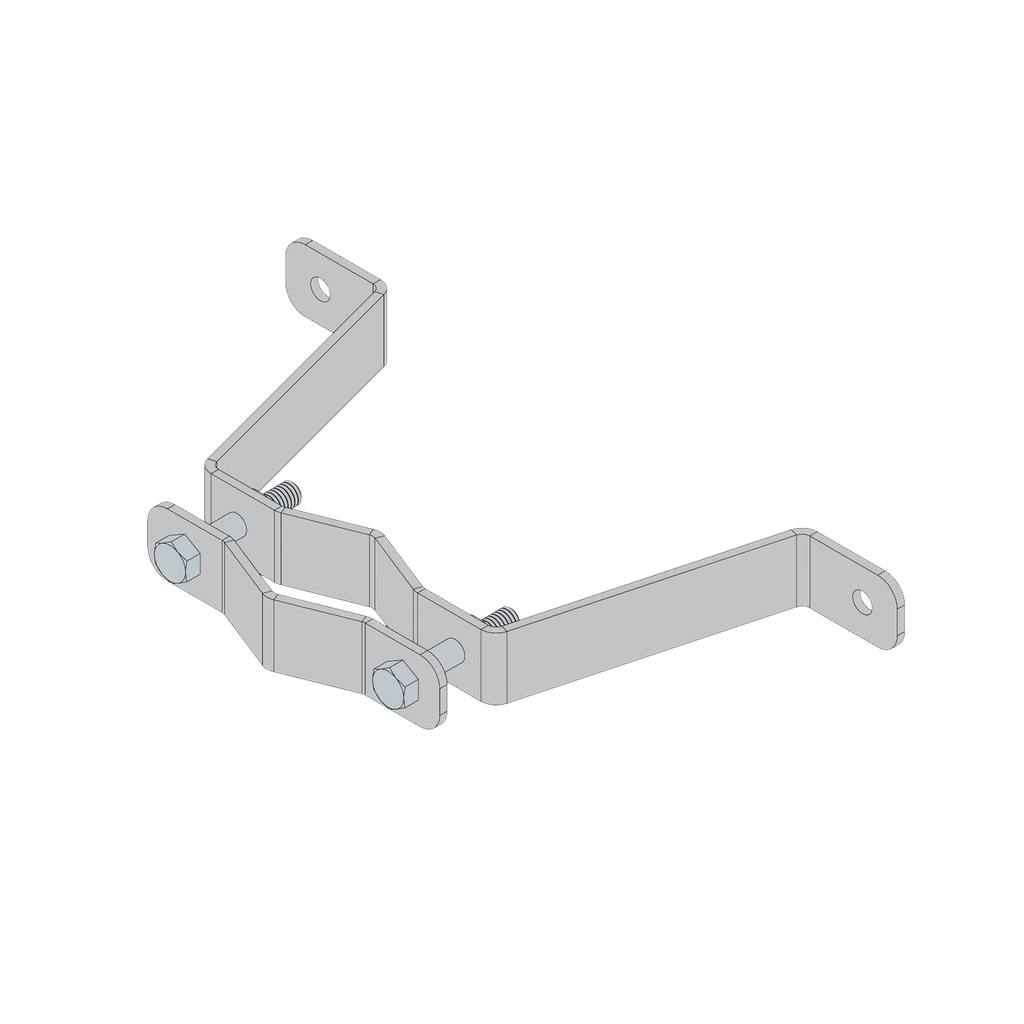 Herraje de Pared Liviano (1 pza) para Sujeción de Mástil  1 a 1-3/4.