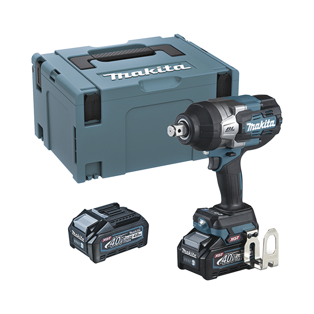 Llave de Impacto BL 40 V máx. XGT 3/4 4 Velocidades eléctricas 0 A 1900-2200-2400- 0 a 2500 ipm. Incluye 2 baterías Li-ION, cargador rápido y maletín Makpac.