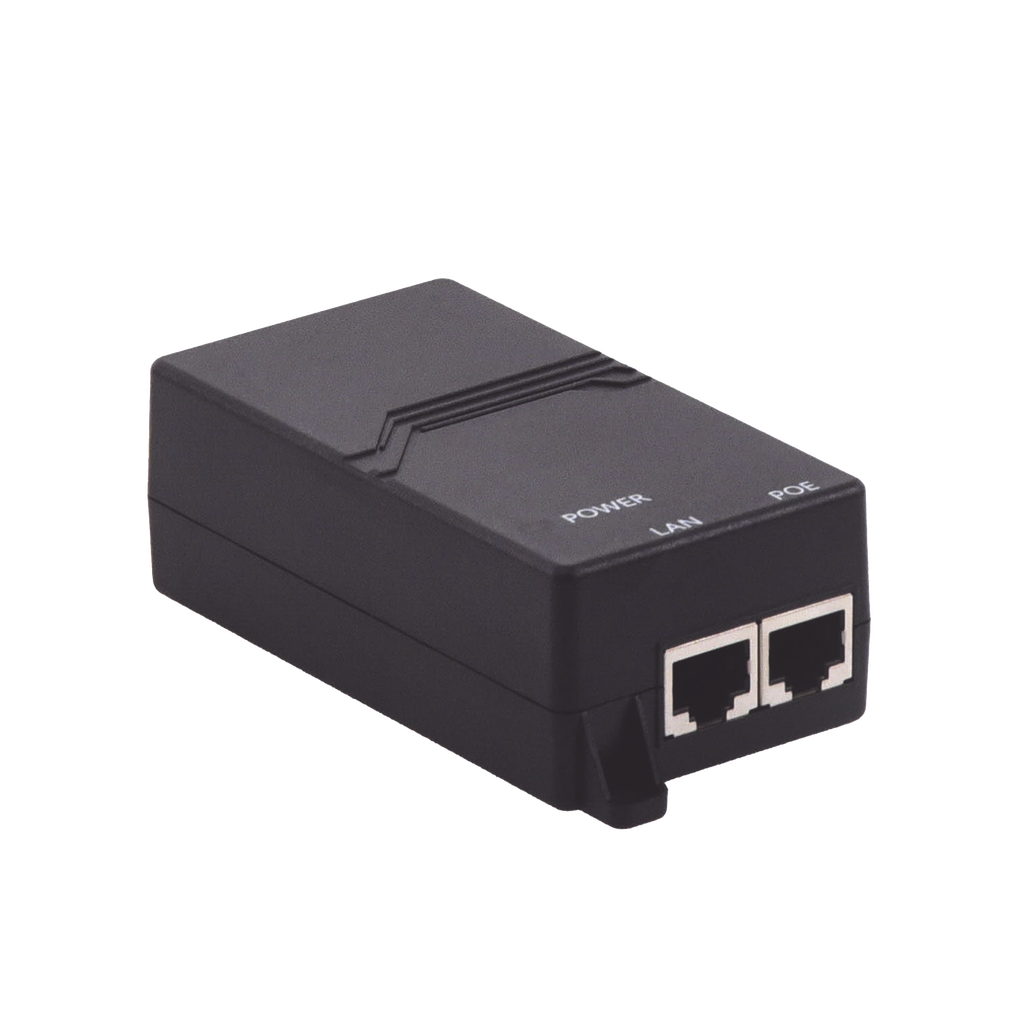 Inyector PoE Pasivo 48vcc Gigabit para APs Grandstream hasta 24W GWN7605, GWN7605LR, GWN7615, GWN7630, GWN7630LR, GWN7660, GWN7660LR y GWN7664.
