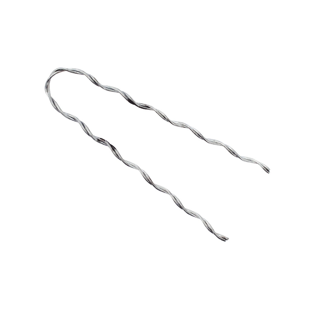 Remate Preformado para Fibra Óptica Mini Figura 8, Span 80 m, para mensajero de acero con diámetro ? 1.6  mm - 1/16