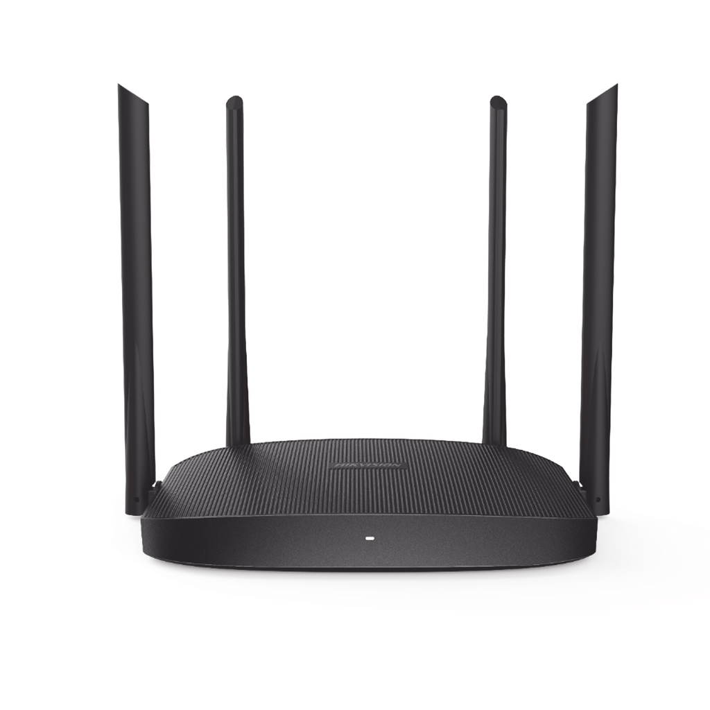 Router Inalámbrico WISP Gigabit / Hasta 1200 Mbps / Doble Banda AC (2.4 GHz y 5 GHz) / 3 Puertos LAN 10/100/1000 Mbps + 1 Puerto WAN 10/100/1000 Mbps /  4 Antenas Externas Omnidireccional de 5 dBi / Interior