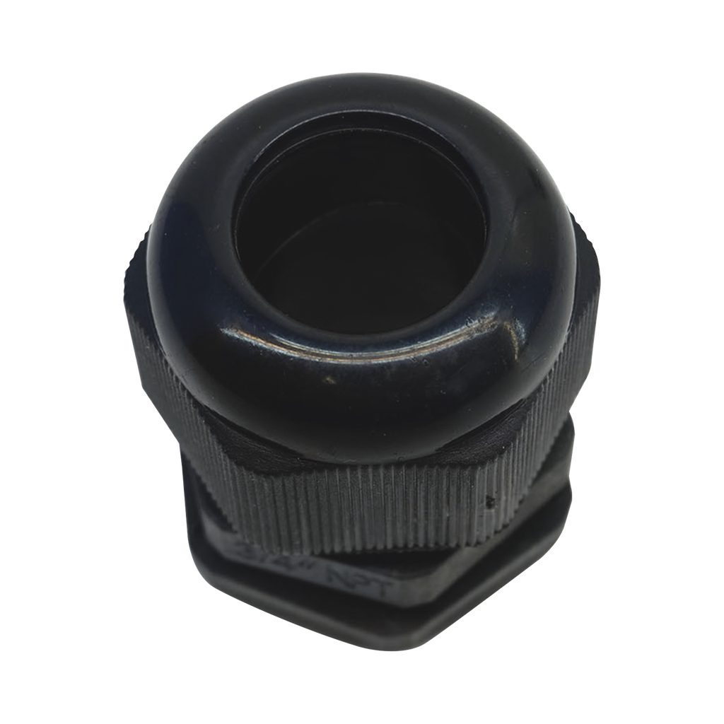 [TXG-PG-34NBK] Conector Plástico Negro Tipo Glándula para Rosca NPT 3/4