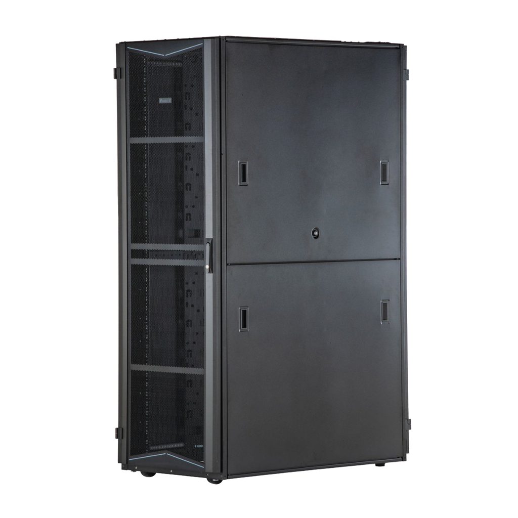 [XG74519BS0002] Gabinete FlexFusion para Centros de Datos, 45 UR, 700 mm de Ancho, 1070 mm de Profundidad, Sin Paneles Laterales, Fabricado en Acero, Color Negro