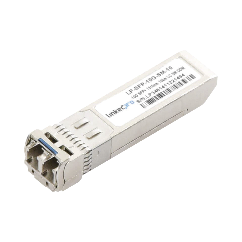 [LP-SFP-10G-SM-10] Transceptor Óptico SFP+ (Mini-Gbic) / Monomodo 1310 nm / 10 Gbps / 10GBASE-LR / Conectores LC/UPC Dúplex / DDM / Hasta 10 km