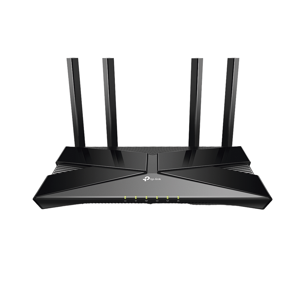 Router WiFi 6 doble banda AX 3000 Mbps /  MU-MIMO y OFDMA / 1 Puerto WAN 10/100/1000 Mbps / 4 Puertos LAN 10/100/1000 Mbps / 4 Potentes Antenas.