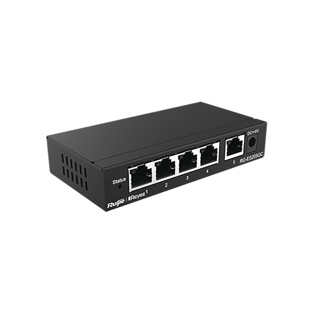 Switch Administrable con 5 puertos Gigabit, gestión gratuita desde la nube