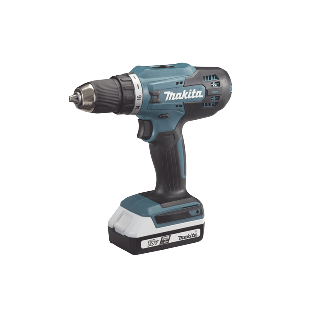 Taladro Inalámbrico SIN CARBONES, Broquero de 1/2, 1,700 RPM, 18Vâ??, Torque: 40 N.m C/2 Bat. (1.5Ah) y Cargador.