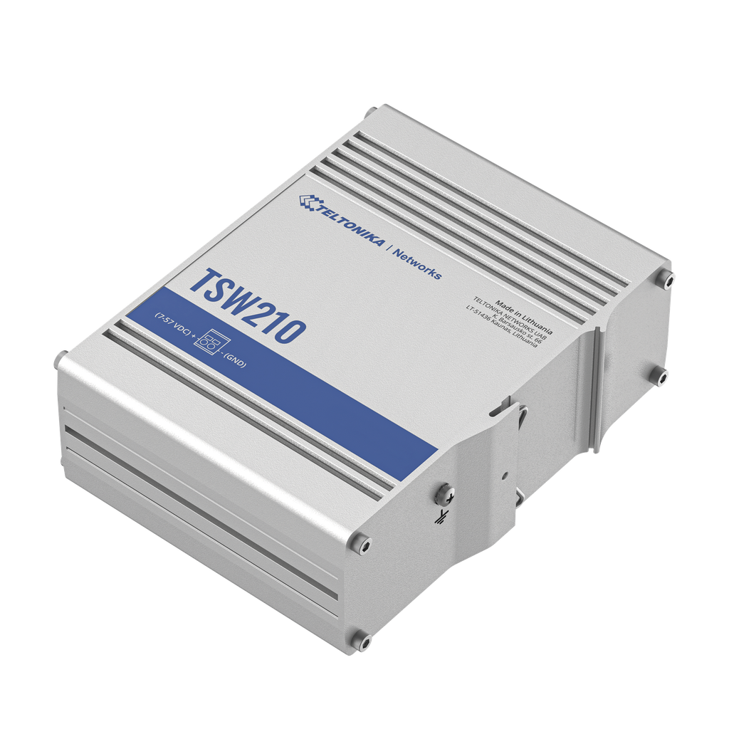 [TSW210] Switch Industrial No-Administrable 8 puertos Gigabit, 2 SFP 1G