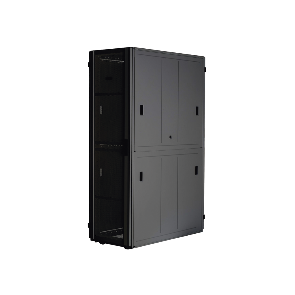 Gabinete FlexFusion? XGL (Light) para Centros de Datos, 42 UR, 600 mm de Ancho, 1070 mm de Profundidad, Fabricado en Acero, Color Negro