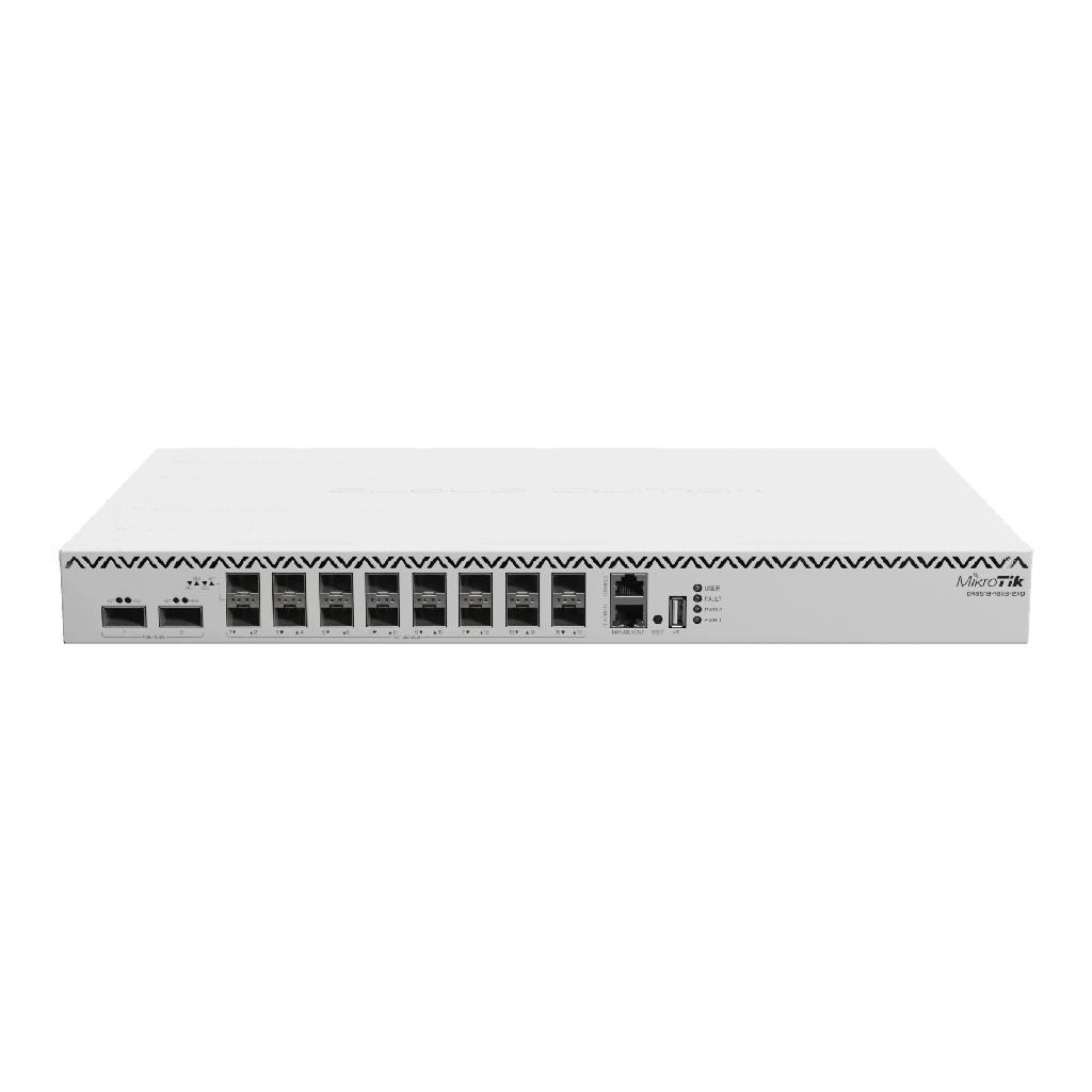 Cloud Router Switch, 16 puertos SFP28 25 Gbps, 2 puertos QSFP28 10 Gbps