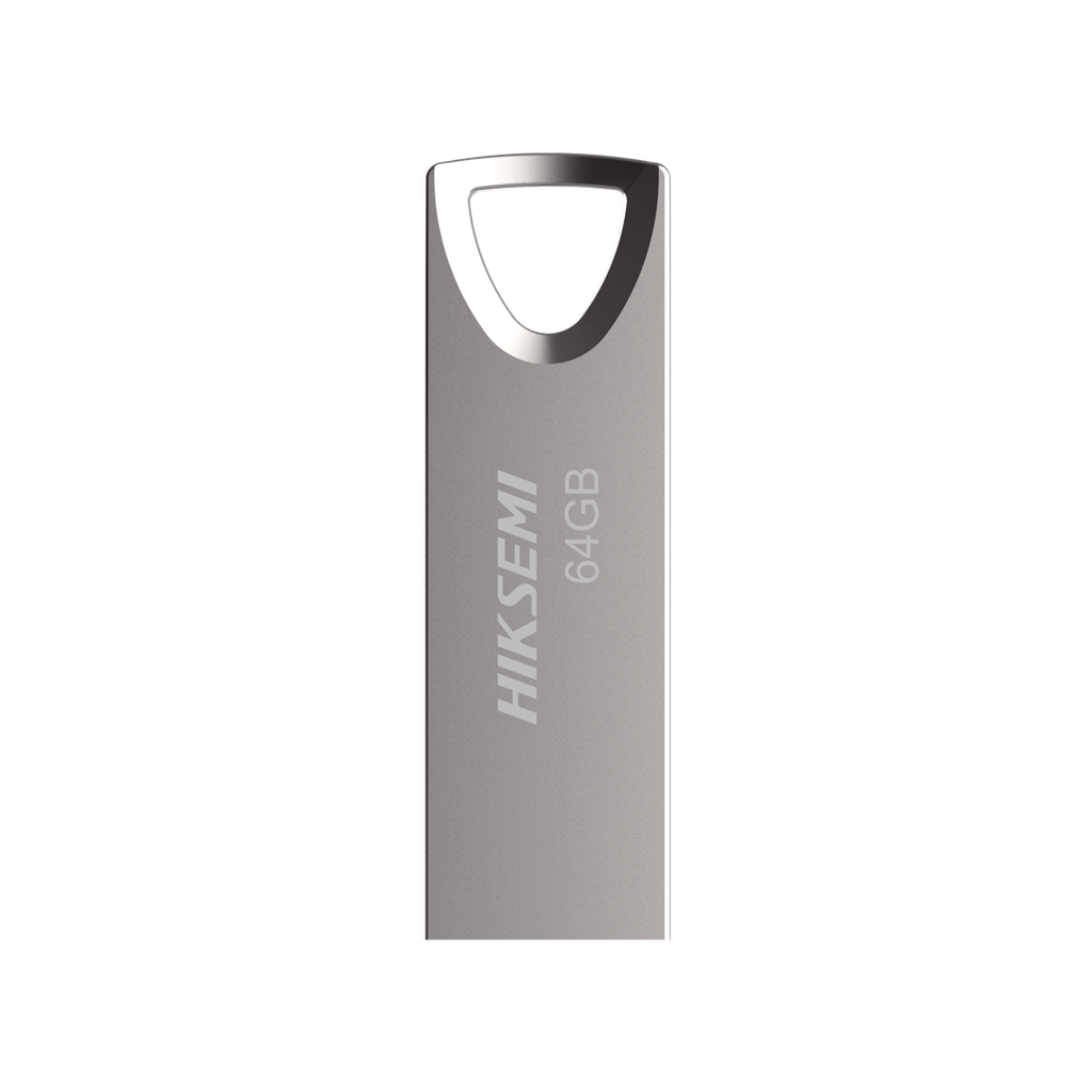 [HS-USB-M200/64G/2.0] Memoria USB de 64 GB / Versión 2.0 / Metalica / Compatible con Windows, Mac y Linux