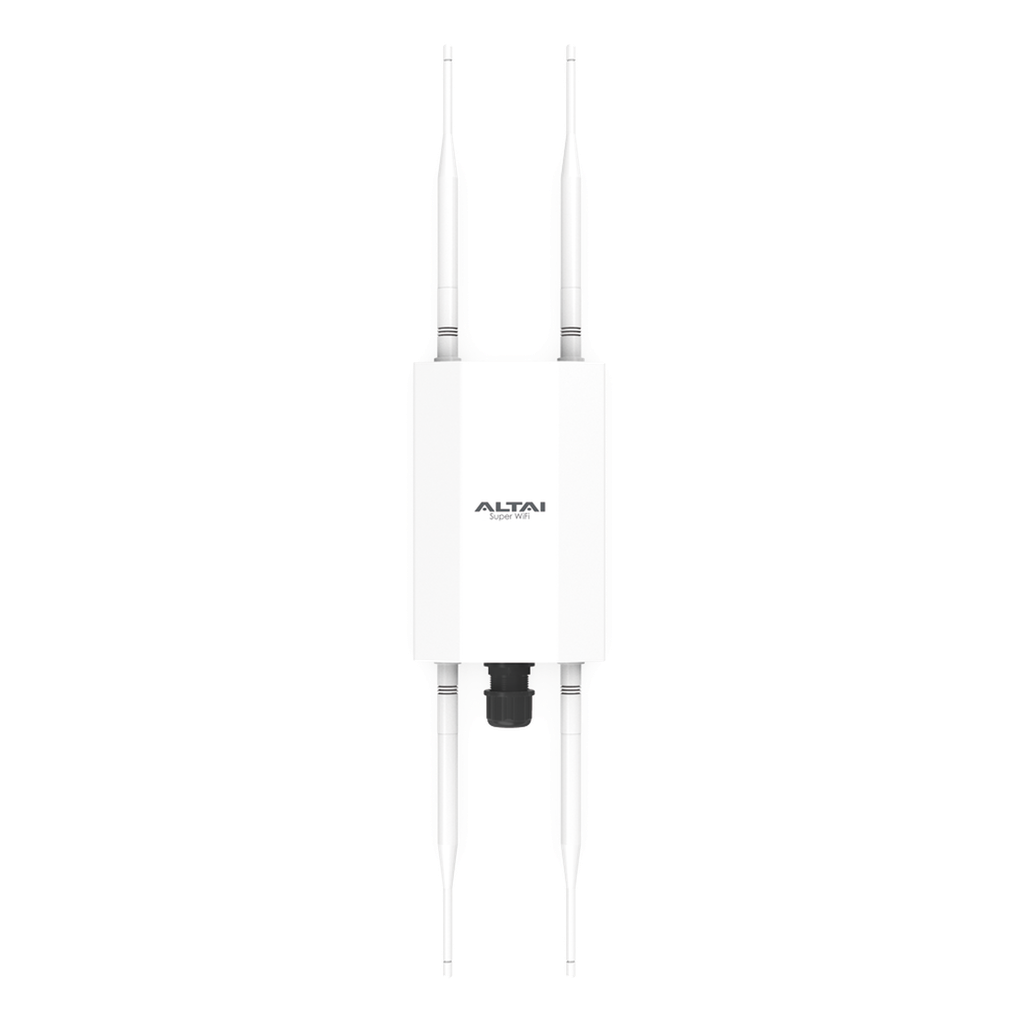 Punto de Acceso Súper WiFi 6 y PTMP para Exterior, Hasta 250 m de Cobertura, Doble Banda Simultanea, 574 Mbps en 2.4 GHz y 1.2 Gbps en 5GHz, 256 Usuarios Concurrentes  por Banda,  Administración en Nube Gratis con INSIGHTS