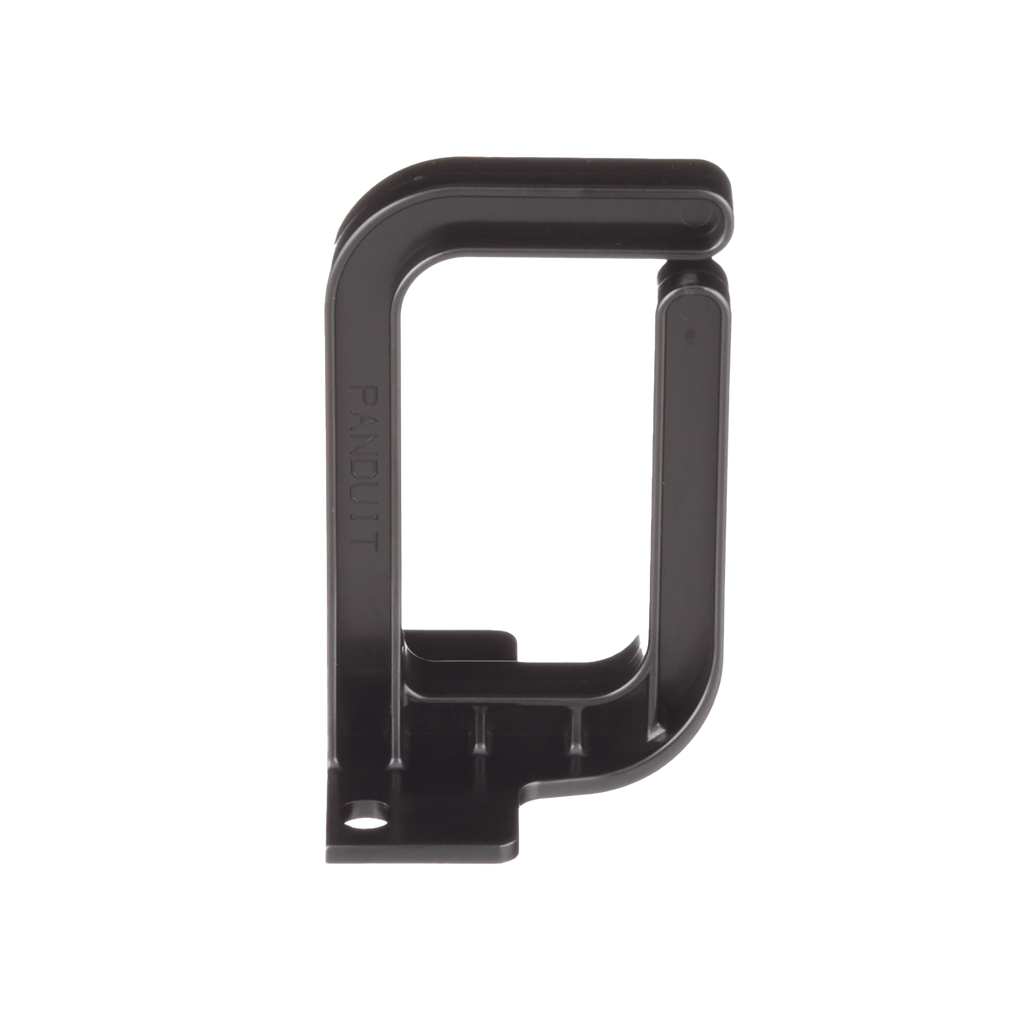 [CMVDR1S] Anillo Tipo D Vertical, Para Gabinetes de Telecomunicaciones, 1 UR, Color Negro