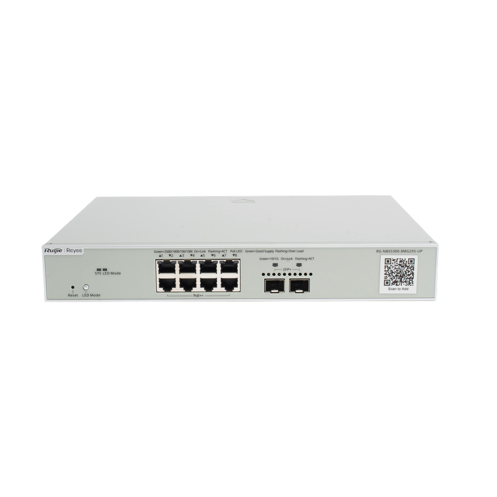 Switch Multi-Gigabit PoE++ 370W 802.3bt Capa 3 Administrable Cloud, Diseñado Para Access Points WiFi 6/7