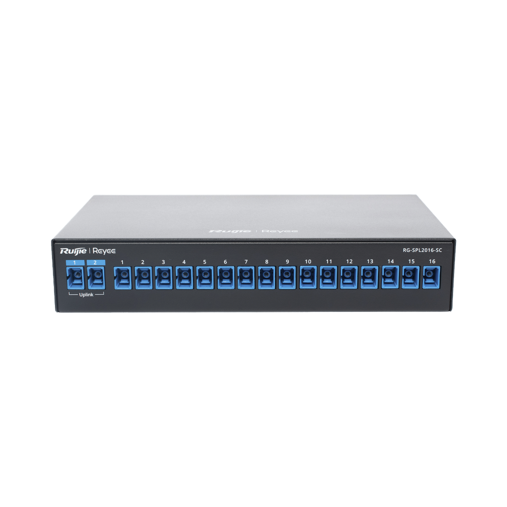 [RG-SPL2016-SC] e-Lighten Splitter Pasivo 2/16, Puertos PON SC/UPC, Frecuencias soportadas de 1260nm a 1650nm con hasta 500 mW de Potencia de Entrada
