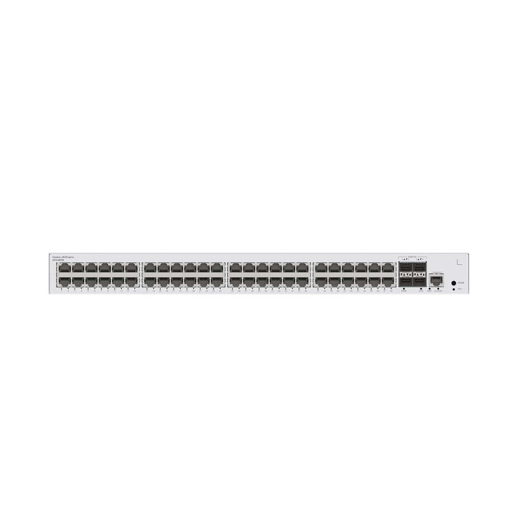 Switch de Distribución/Core Gigabit Administrable  Capa 3 / 48 puertos 10/100/1000 Mbps  / 4 Puertos 10GE SFP+ Uplink / ERPS / Rutas Estáticas / iStack / Administración Nube Gratis