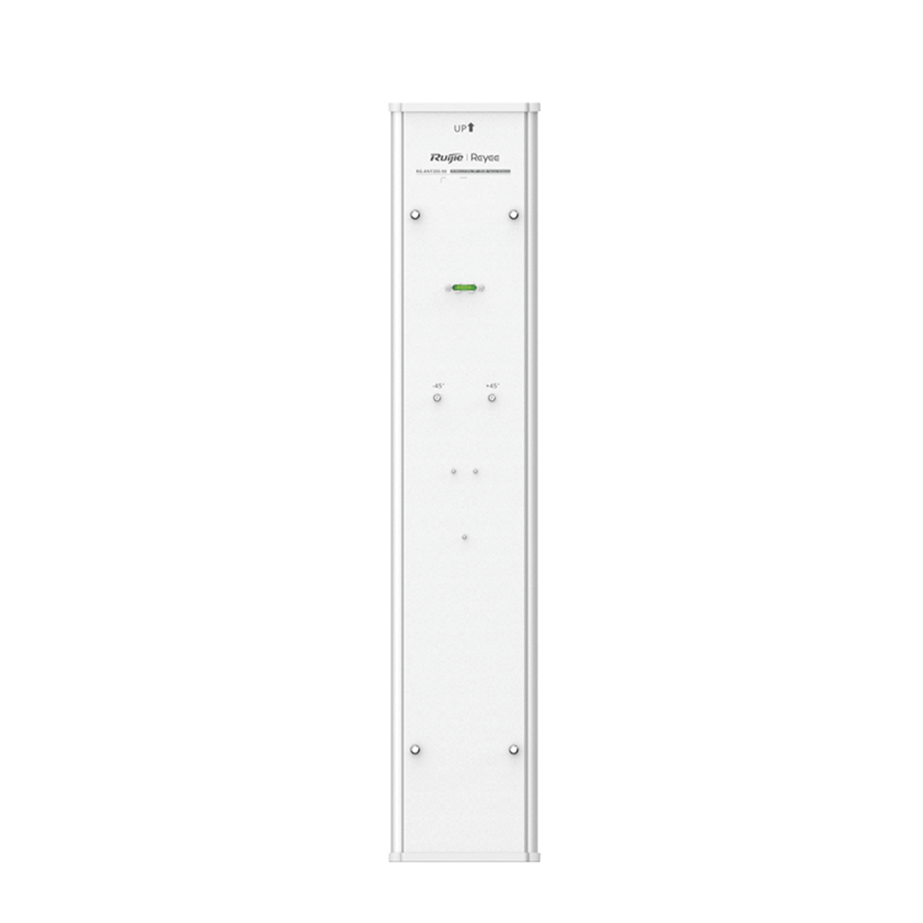 [RG-ANT20S-90] Antena Sectorial de 90° AirMetro con 20 dBi en Banda 5Ghz (5150-5850 Mhz) Slant 45° Compatibilidad Multi-Marca para enlaces Multipunto, Conectores SMA Hembra Inverso.