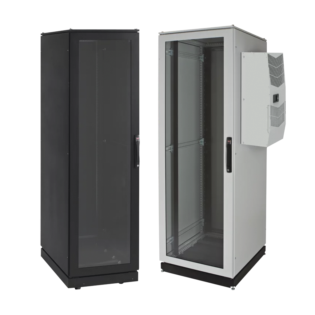[PDCP2078GAC] Gabinete de Telecomunicaciones ProLine V/D, 700 mm de Ancho, 800 mm de Profundidad, Compatible Con Aire Acondicionado Tipo G28, 42 UR, Color Gris Claro