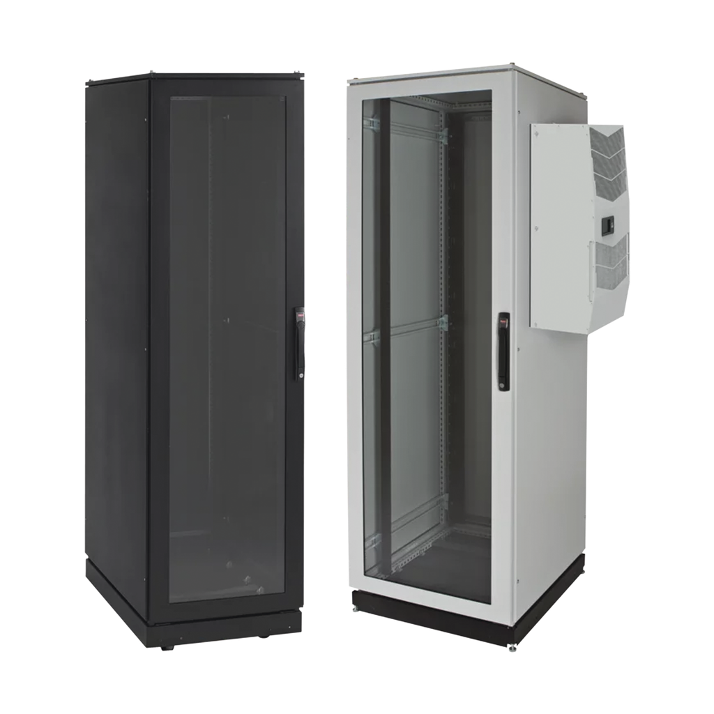 [PSC20610BAC2] Gabinete de Telecomunicaciones ProLine V/D, 600 mm de Ancho, 1000 mm de Profundidad, Compatible Con Aire Acondicionado Tipo G52, NEMA 12, 42 UR, Color Negro