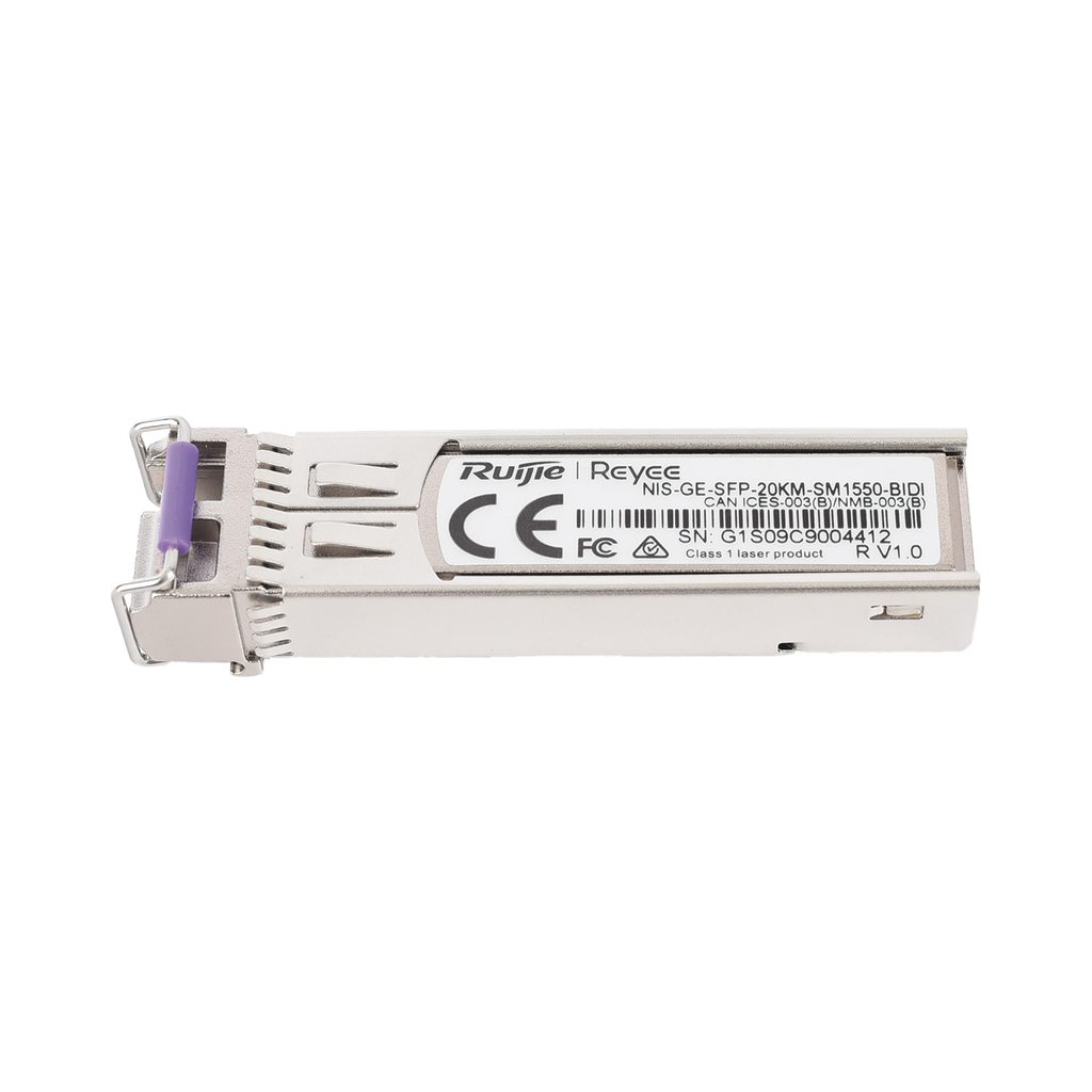 [NIS-GE-SFP-20KM-SM1550-BIDI] Transceptor Industrial BIDI Monomodo SFP 1G (Lado B), hasta 20 Kilómetros, TX 1550 / RX 1310, soporta Temperaturas de -40° a 85° C