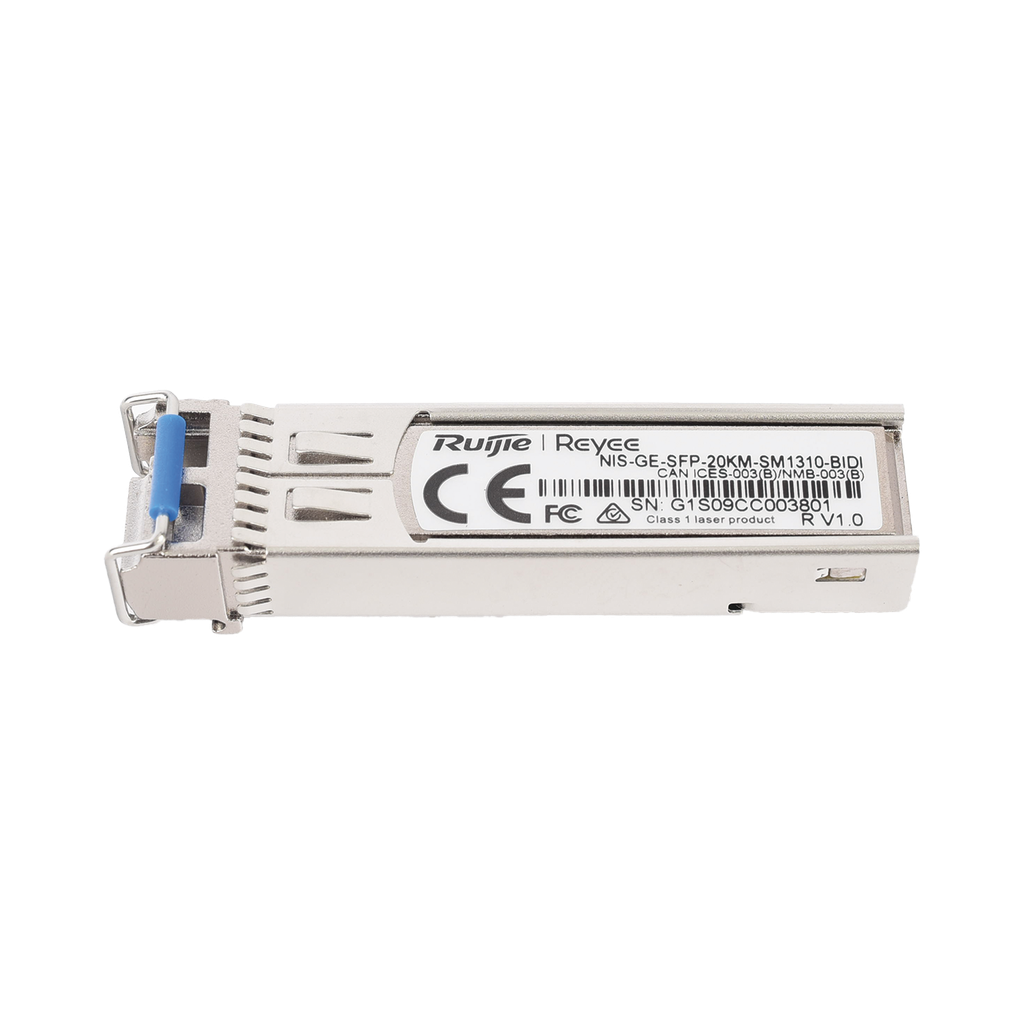 [NIS-GE-SFP-20KM-SM1310-BIDI] Transceptor Industrial BIDI Monomodo SFP 1G (Lado A), hasta 20 Kilómetros, TX 1310 / RX 1550, soporta Temperaturas de -40° a 85° C