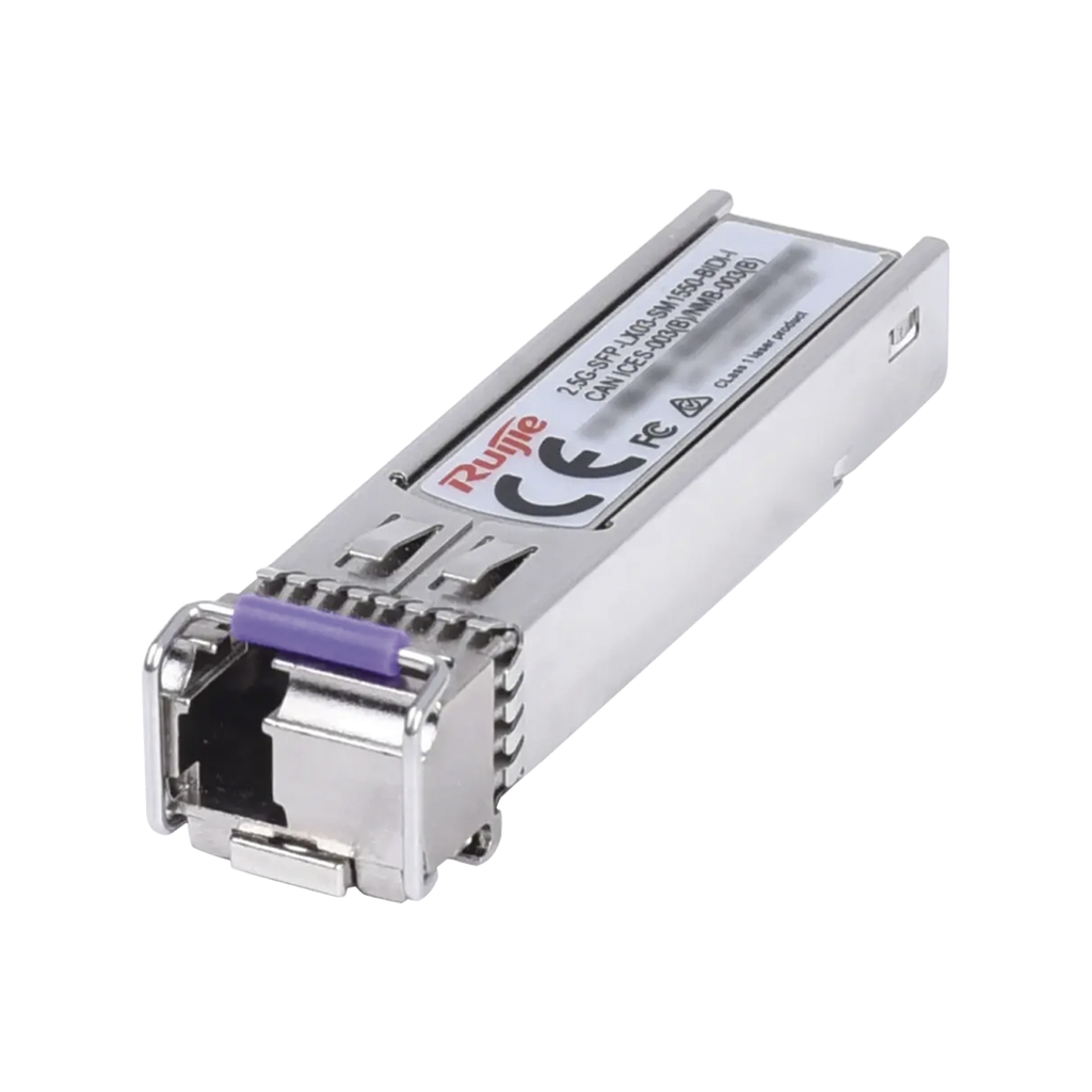 [2.5G-SFP-LX03-SM1550-BIDI-I] Transceptor Lado (B) un Hilo BiDi  SFP 2.5Gb LC Monomodo Tx 1550nm / Rx 1310nm, hasta 3km
