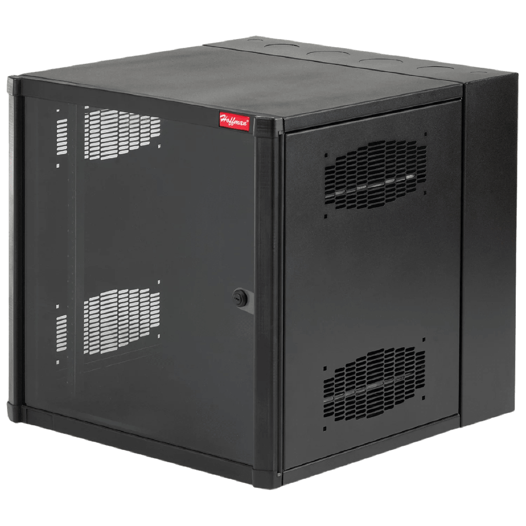 [EWMW242430] Gabinete AccessPlus de Montaje en Pared de 19in, Rieles Numerados y Roscados #10-32, Puerta con Ventana de Seguridad, 600 mm de Ancho, 762 mm de Profundidad, 12 UR, Color Negro