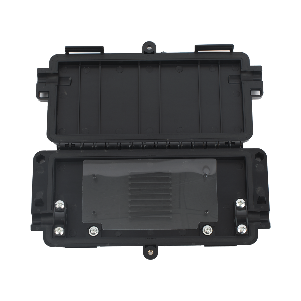 Cierre de Empalme Horizontal Hasta 8 Fusiones de Fibra Óptica, Interior/Exterior, IP65