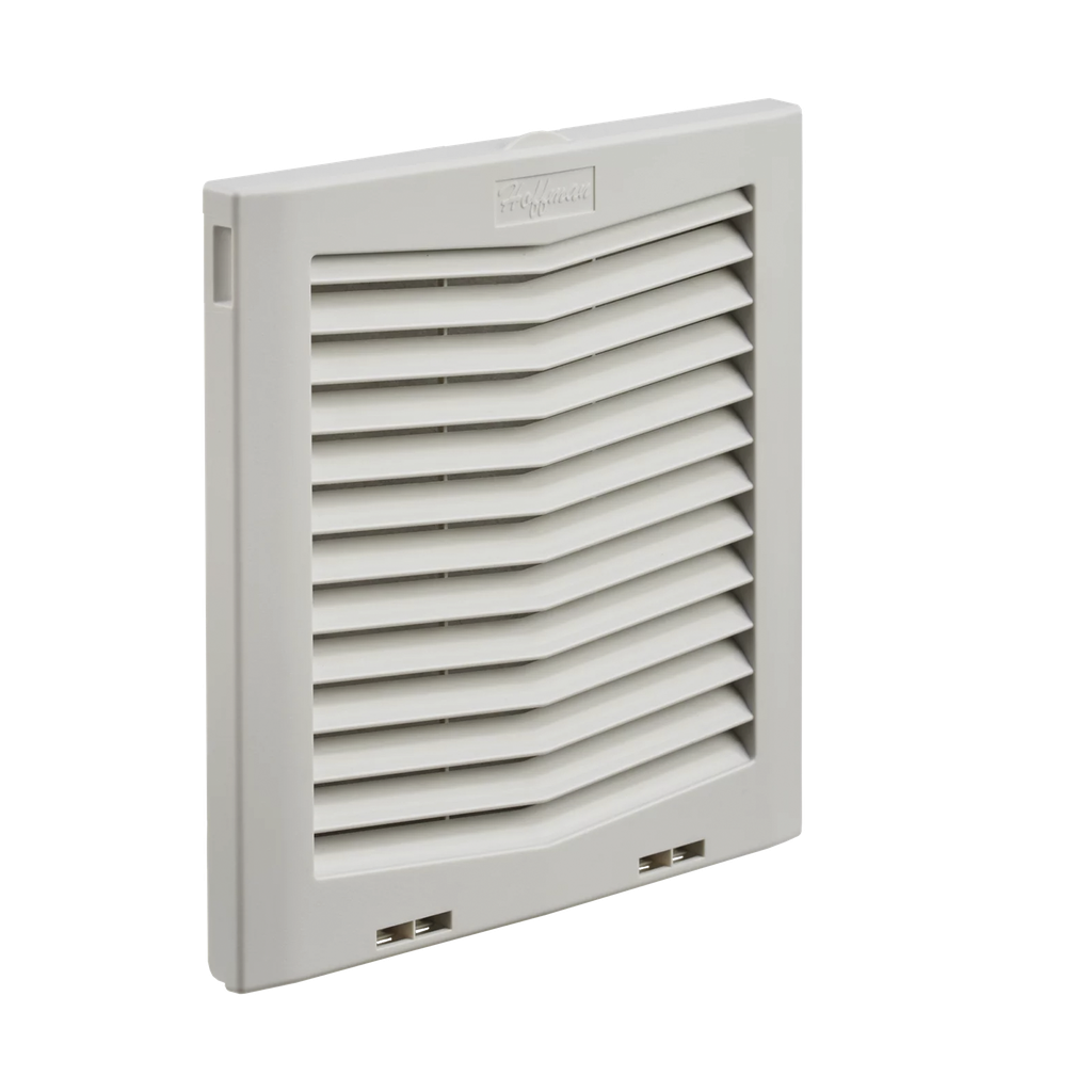 [HG1000404] Rejilla de Escape Para Ventilador con Filtro HG, Protección IP54, Compatible con Ventiladores HF10 de 10 in, De Plástico, Color Gris Claro