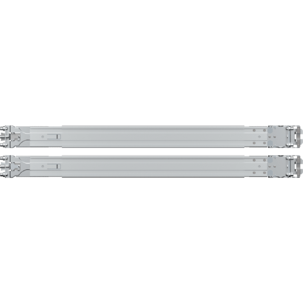 Kit de Rieles para Rack Synology RKS-01 | Compatible con Servidores de Montaje en Rack | Ancho de Pilar ?450 mm | Ancho de Panel ?480 mm | Profundidad de Montaje 553-834 mm | Orificios Cuadrados ?9.5 mm | Orificios Redondos ?7.1 mm.