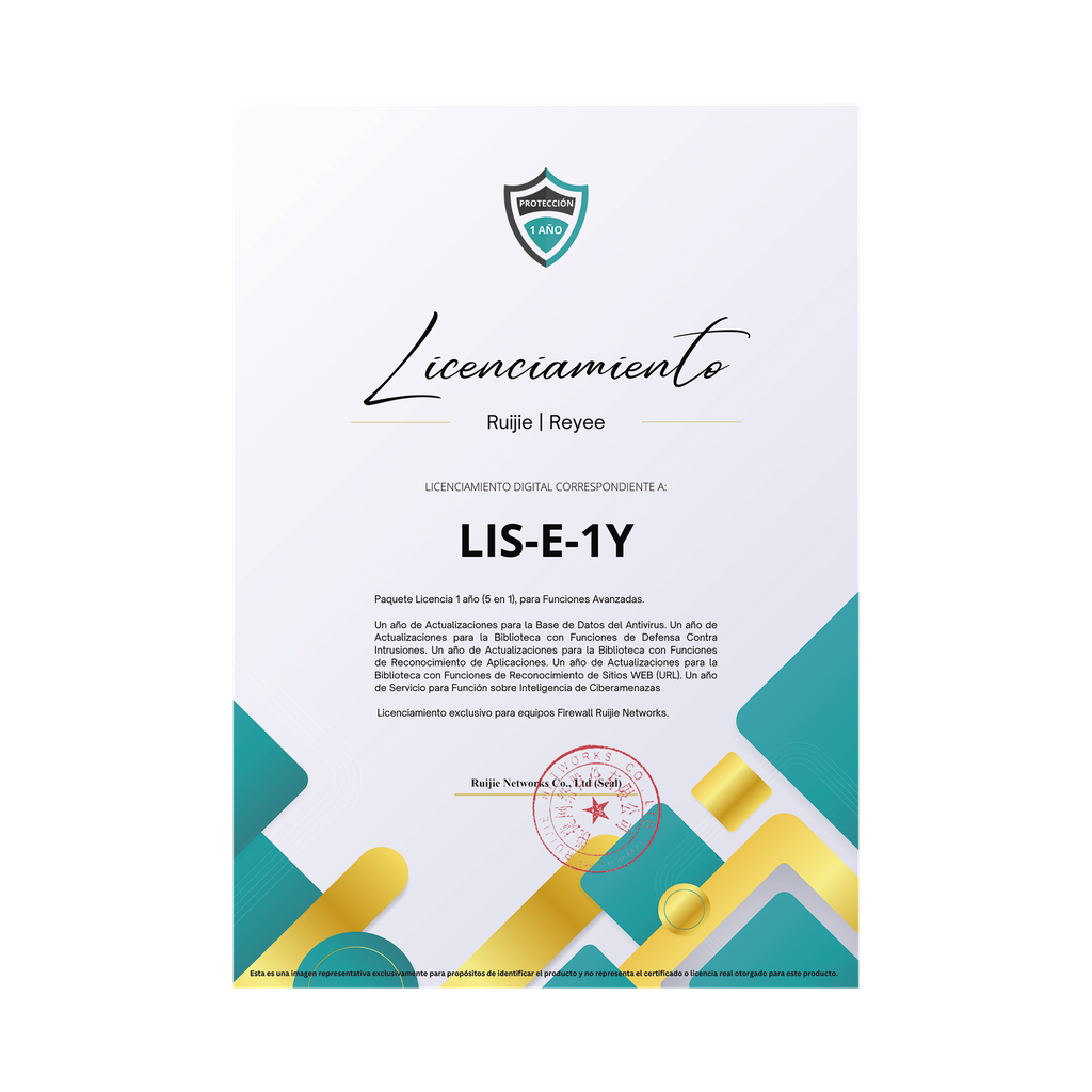 Paquete Licencia 1 año  (5 en 1), para Funciones Avanzadas Firewall modelo Z3200 series