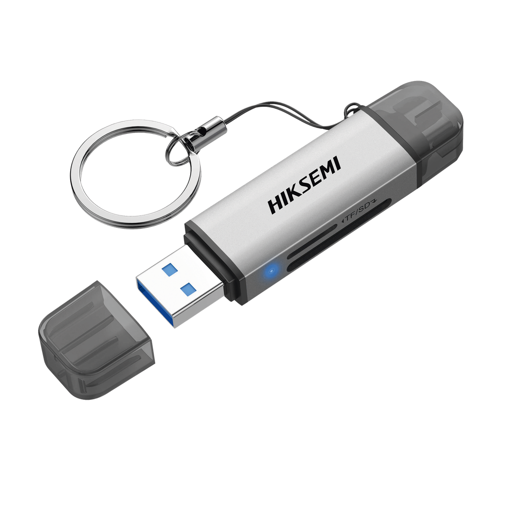 Lector de Tarjetas 2 en 1 / Conector Dual USB-A  y USB-C / Soporta SD y Micro SD