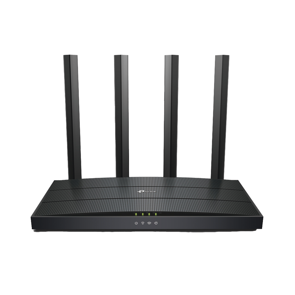 Router WiFi 6 AX 1500Mbps / MU-MIMO 2X2 y OFDMA / 1 Puerto WAN 10/100/1000 Mbps / 3 Puertos LAN 10/100/1000 Mbps / 4 Antenas / Conexión Inalámbrica OneMesh